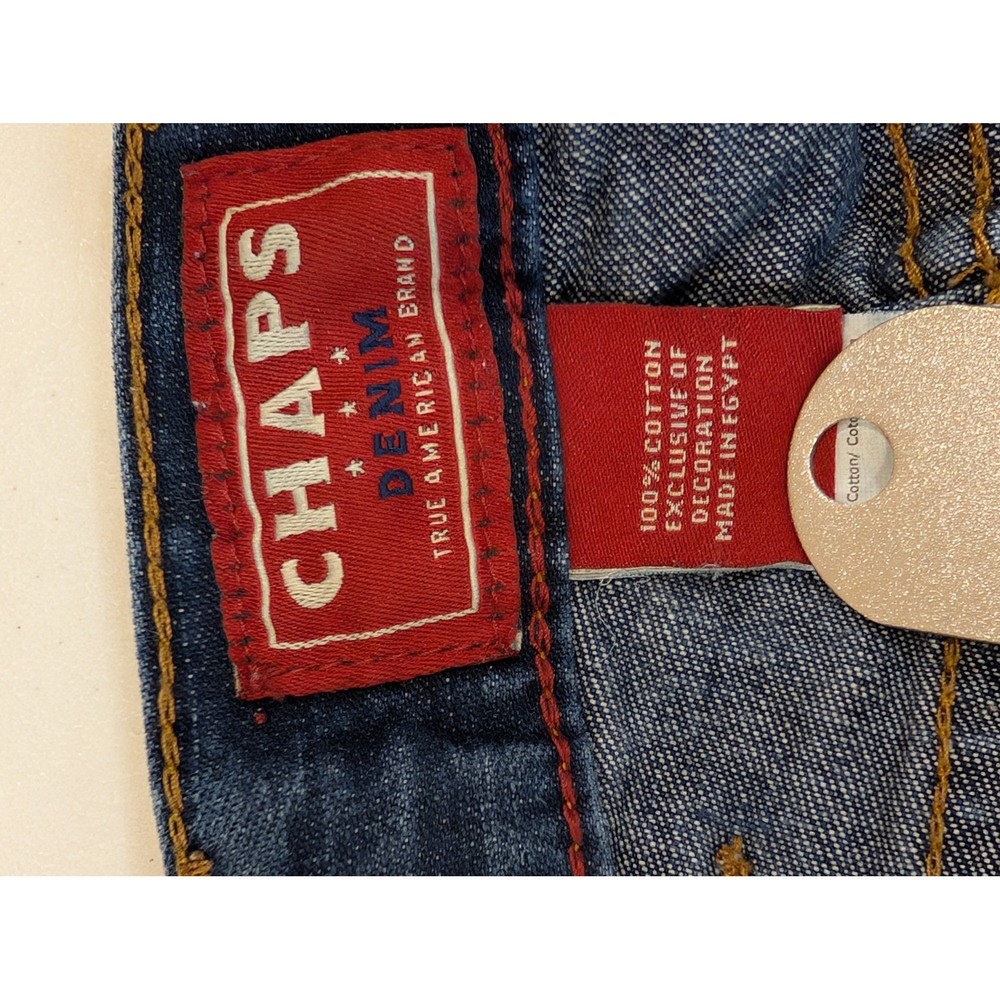 Chaps Denim True American Brand Mens Blue Jeans - Size 36x30 - Picture 3 of 4